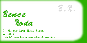 bence noda business card